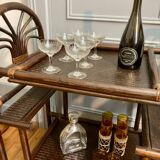 Rattan bar/serving table