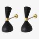 Pair of Italian wall lights, 1950s design.