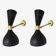 Pair of Italian wall lights, 1950s design.