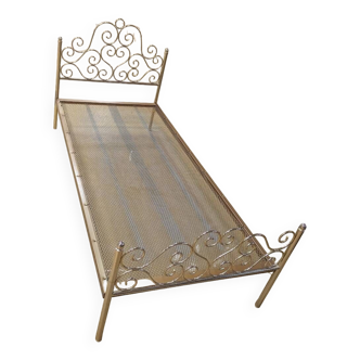 Gold metal bed 90*190cm