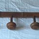 Wooden wall coat rack with 8 hooks