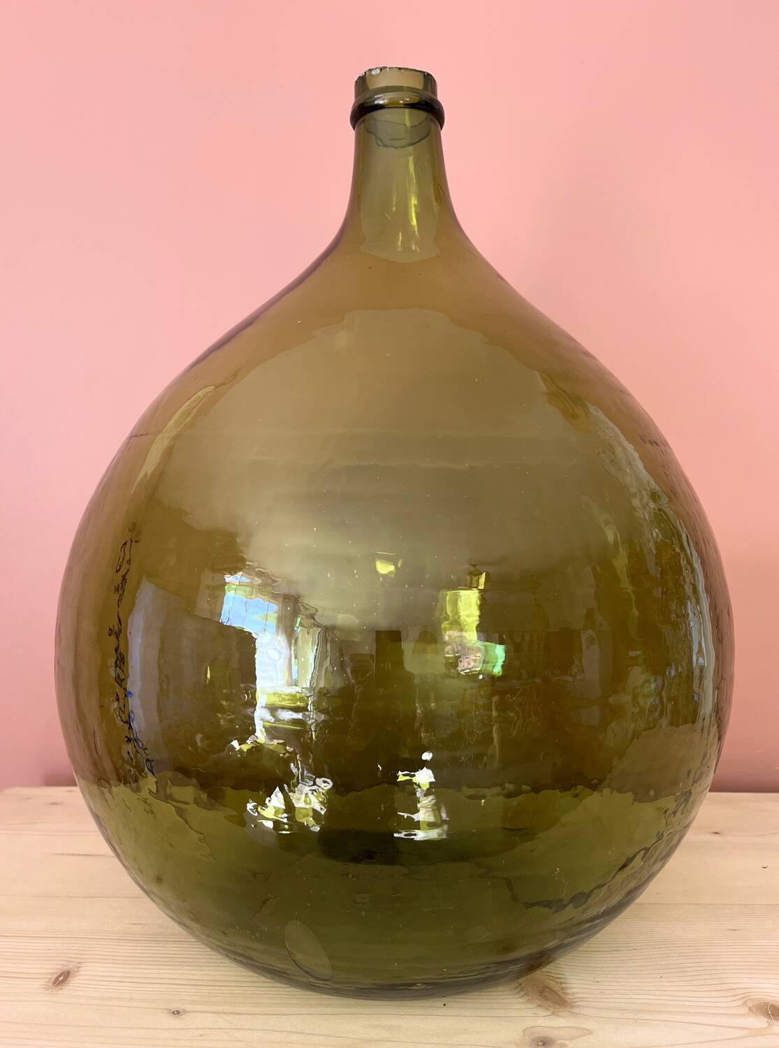Olive green demijohn 30L