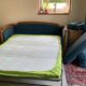 Jean Roche Vintage Wood and Velvet Sofa