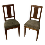 Duo of art deco chairs