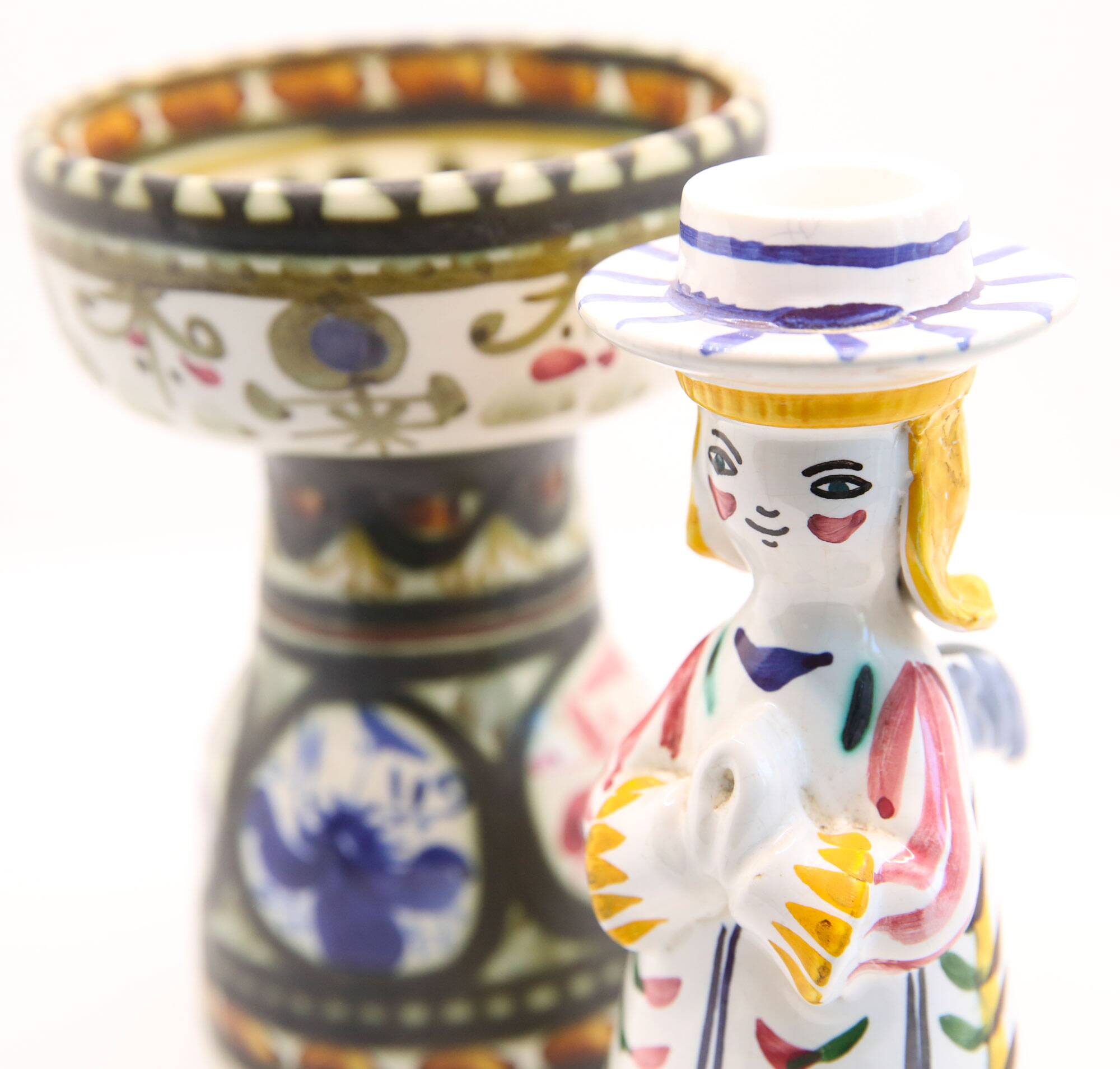 Angel slip candle holder from Secla Portugal