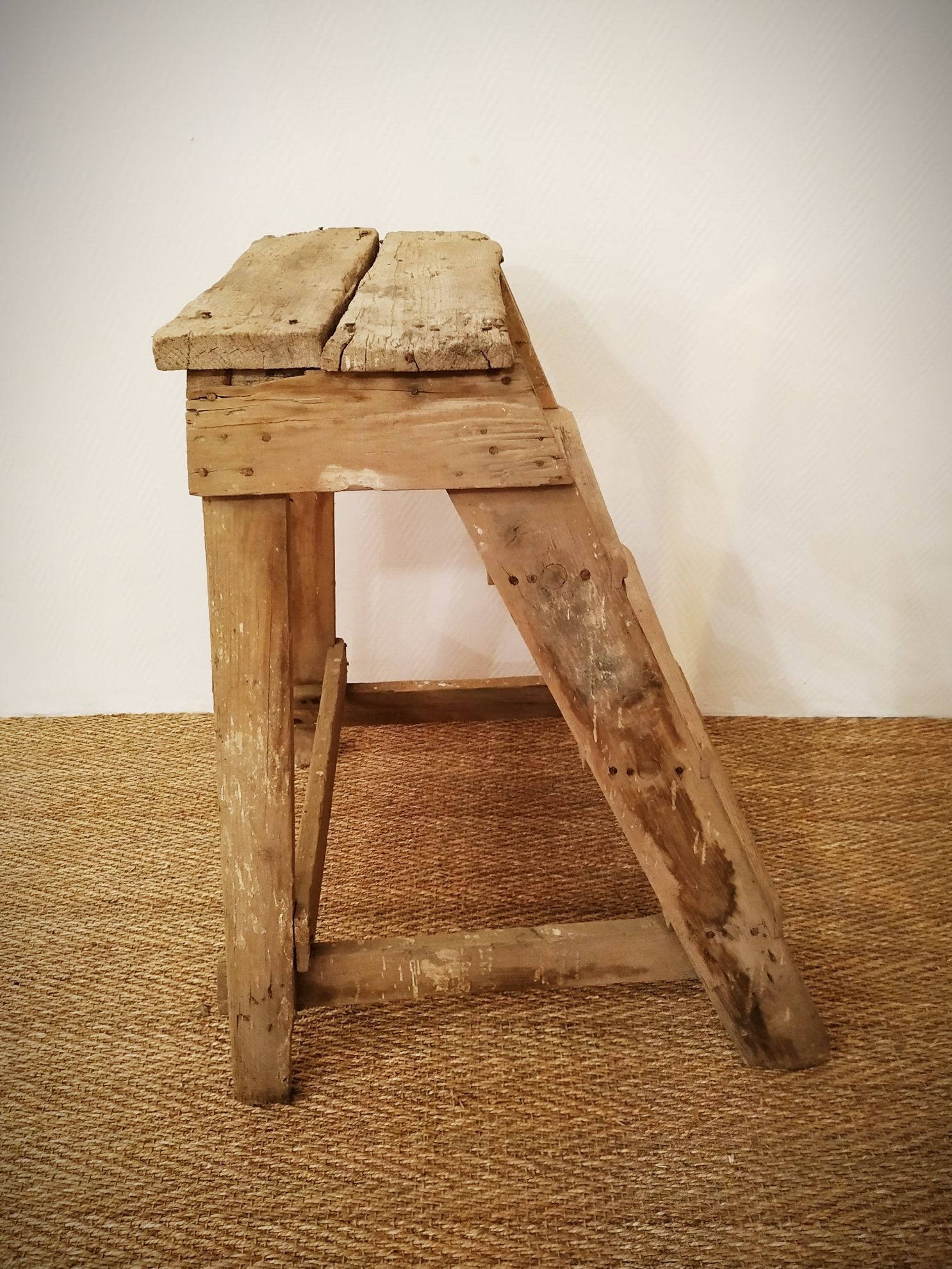 Old wooden stepladder