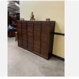 Antique Art Deco roller shutter archive cabinet