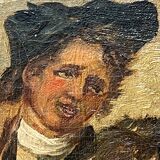 Edouard John E. Ravel is an artist born in Switzerland in 1847 and died in 1920, HST tavern scene