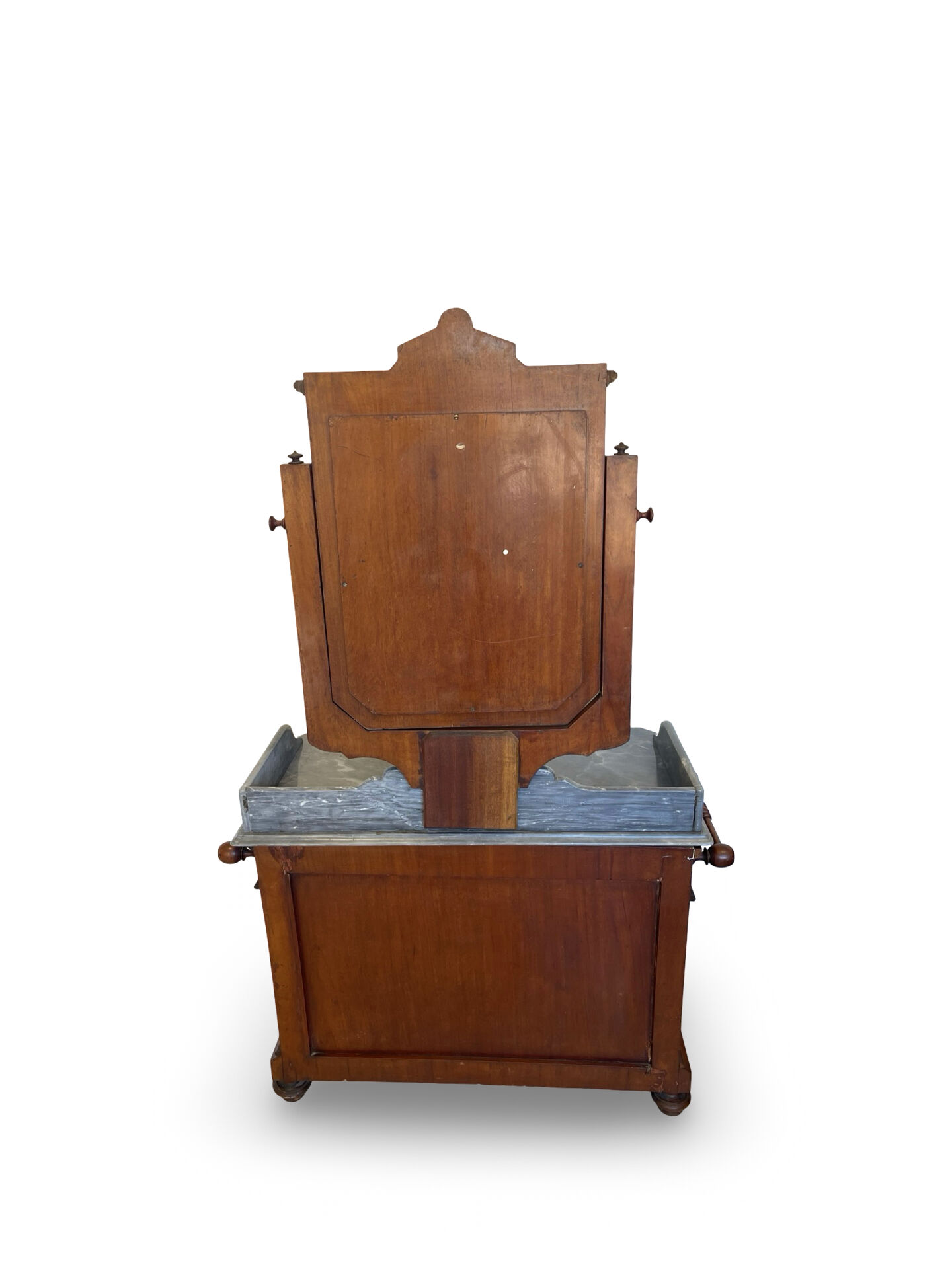 The antique walnut vanity , 19th century