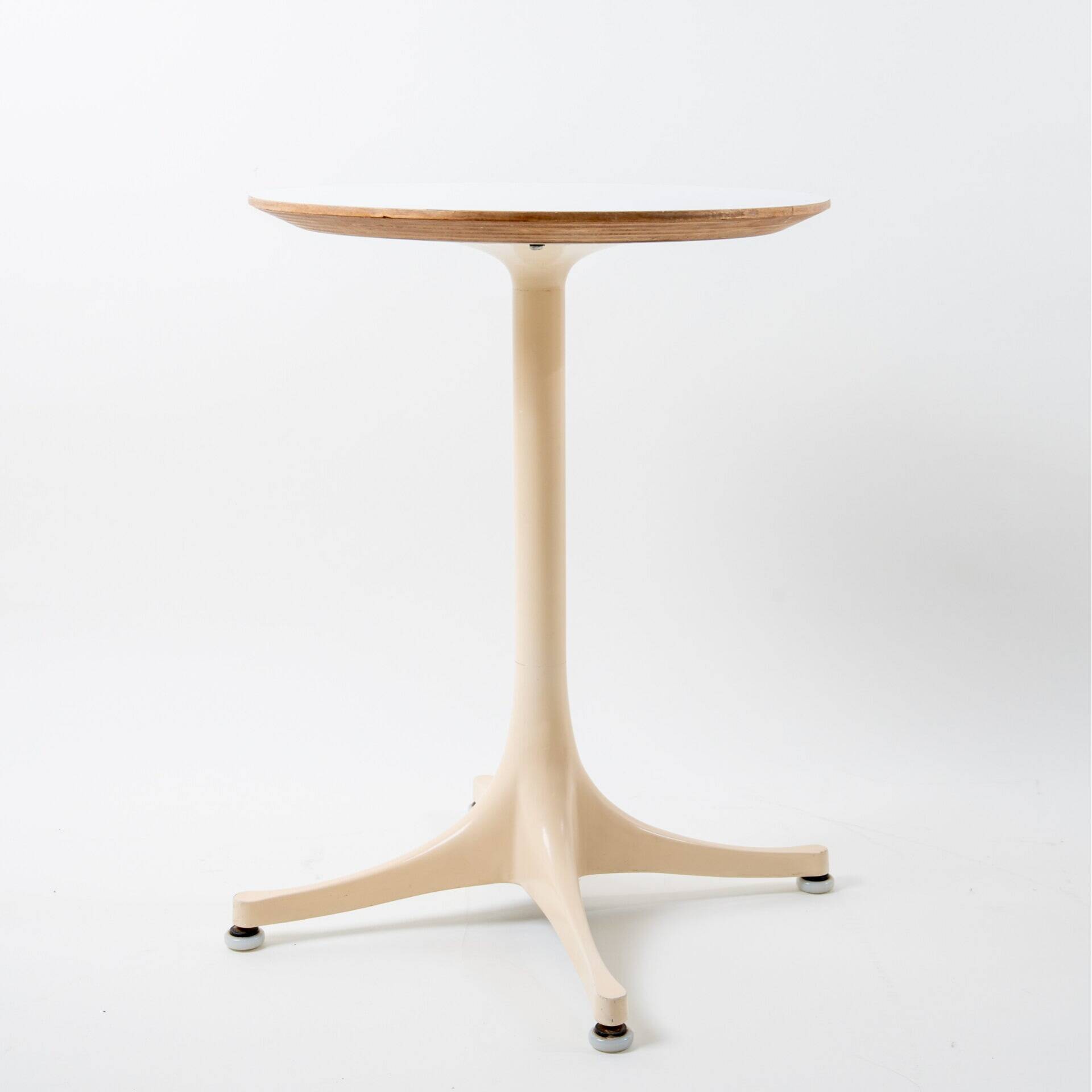 80s pedestal side table by George Nelson for Herman Miller