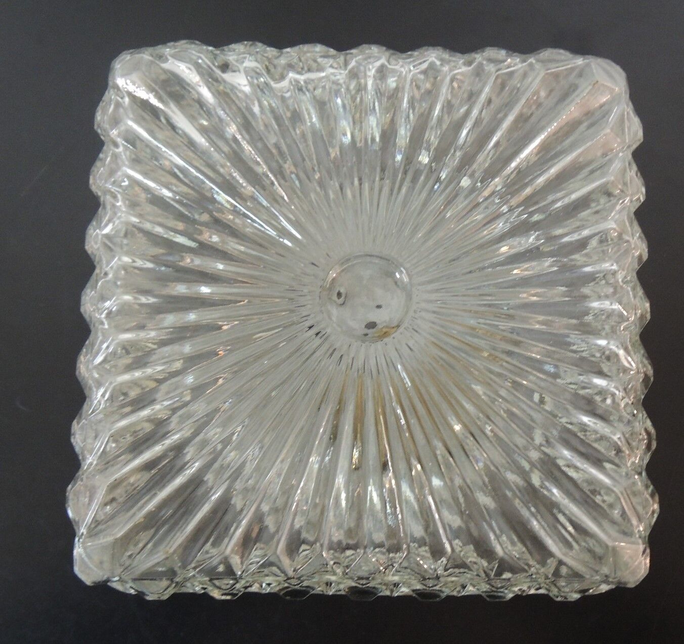 Glass square ceiling light