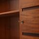 Large modernist cabinet with two doors in mahogany from around 1940.