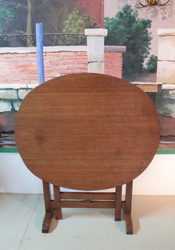 Table vigneronne en chêne XIXème