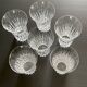 6 large crystal fruit juice glasses by Villeroy and Boch