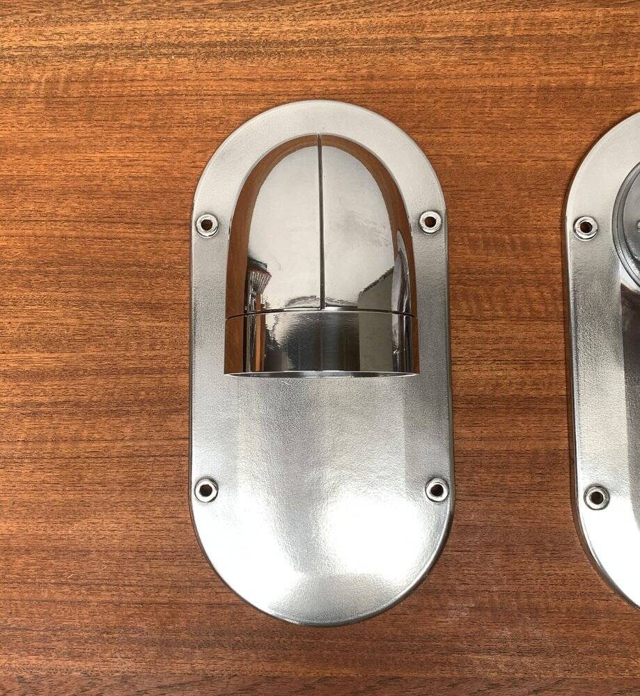 Vintage Danish Pipeline wall lamps by Ole Pless Jørgensen for Nordisk Solar, set of 2.