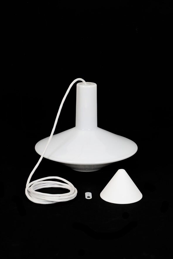 Suspension danoise en verre Holmegaard / Royal Copenhagen par Sidse Werner