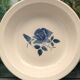 Set of 2 round dishes Sarreguemines Digoin France number 4 with blue pink floral decoration.