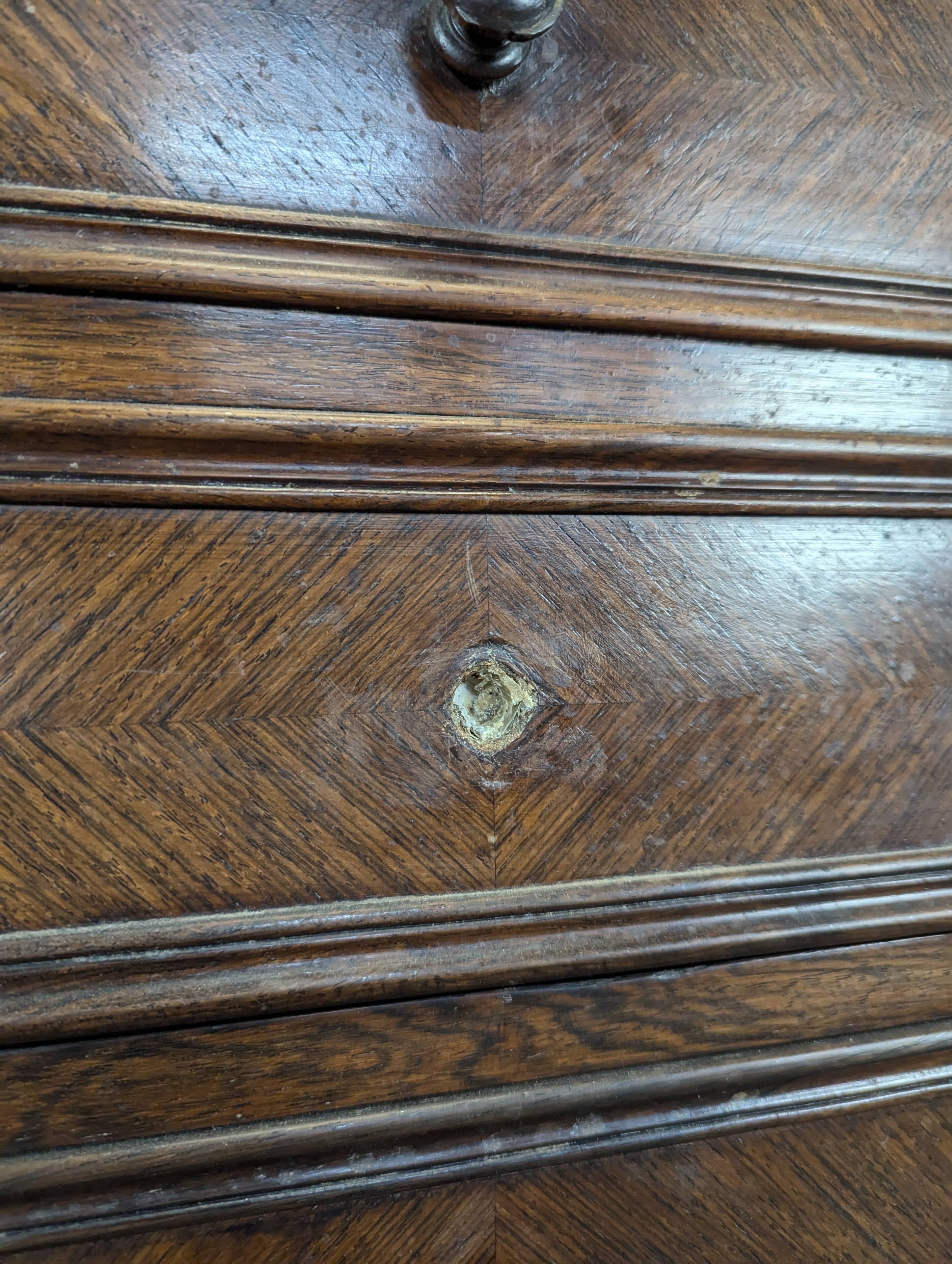 Rosewood bedside table from the Napoleonic III era.