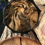 Vase verre fumé twisté, Lever