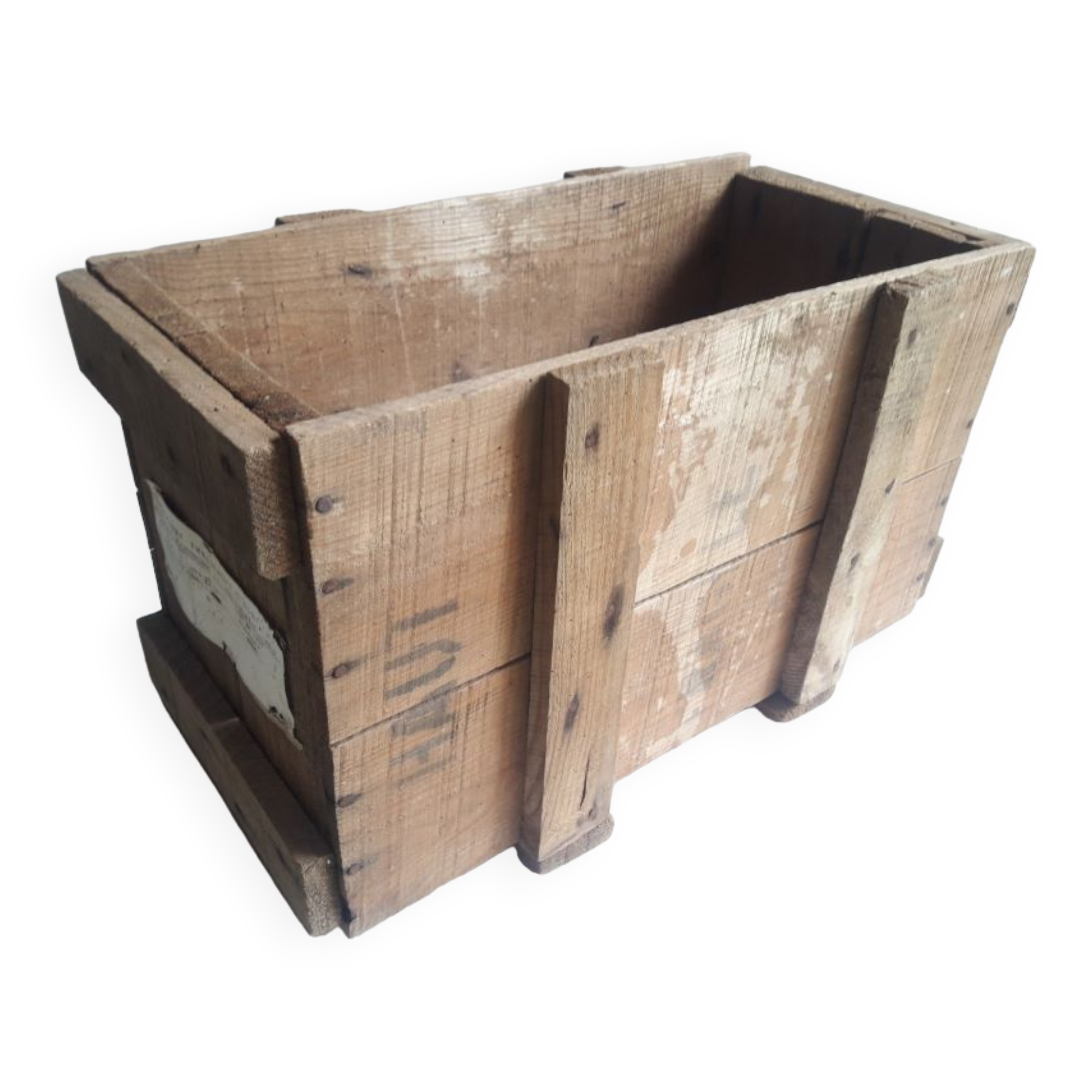 Transport case L58xD30,5xH34cm wood storage