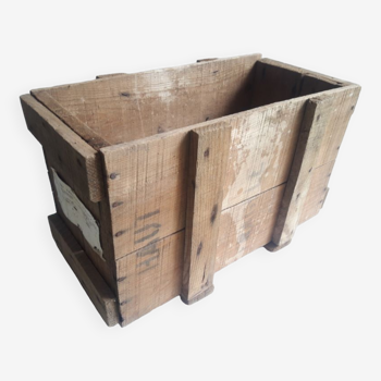 Transport case L58xD30,5xH34cm wood storage