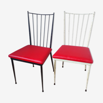 Pair of chairs of Colette Gueden 1950