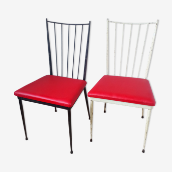 Paire de chaises de Colette Gueden 1950