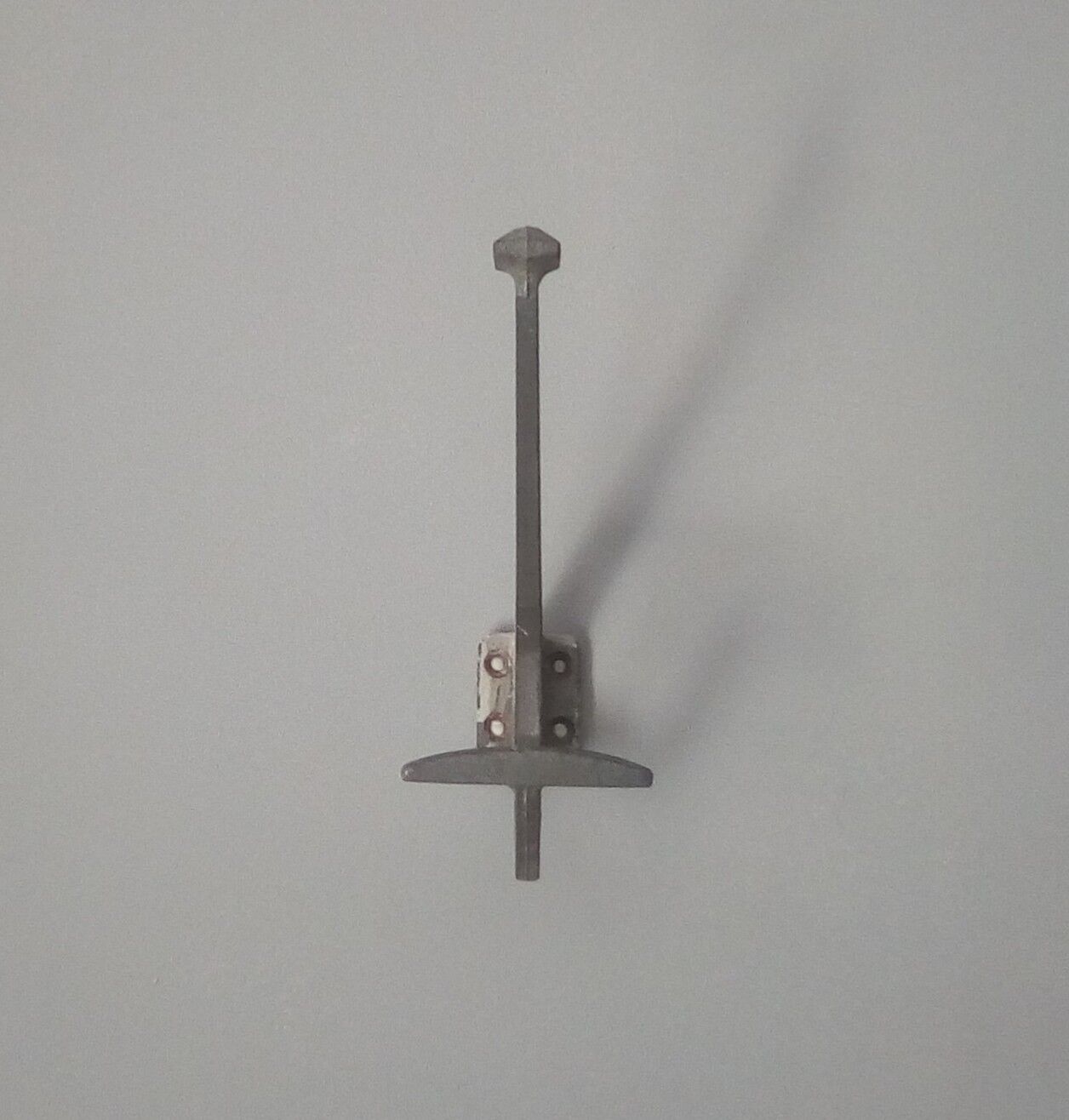 Patère vintage aluminum wall coat holder 50/60s