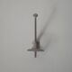 Patère vintage aluminum wall coat holder 50/60s