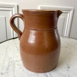 Pitcher in glazed stoneware 70s