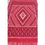 Tapis margoum rouge fait main en pure laine, 105x70 cm