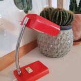 Mini orange plastic desk lamp