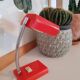 Mini lampe de bureau plastique orange