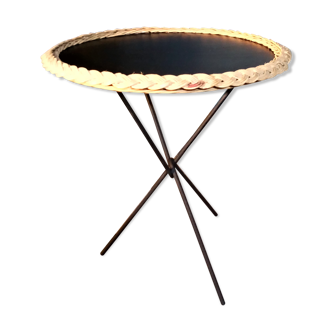 Bout de canapé rotin 1950s