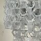 Hexagonal glass Cascade chandelier attributed to Av Mazzega, 1970s.