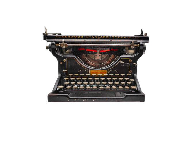Machine à écrire underwood 5 révisée ruban neuf noir 1927