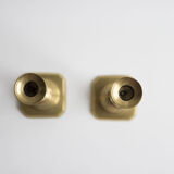 Pair of brass candlesticks