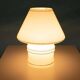 Vintage glass table lamp from the 70s, space age mushroom.