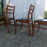 set of 6 vintage Scandinavian chairs
