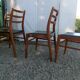 set of 6 vintage Scandinavian chairs