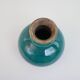 Small old blue ceramic vase