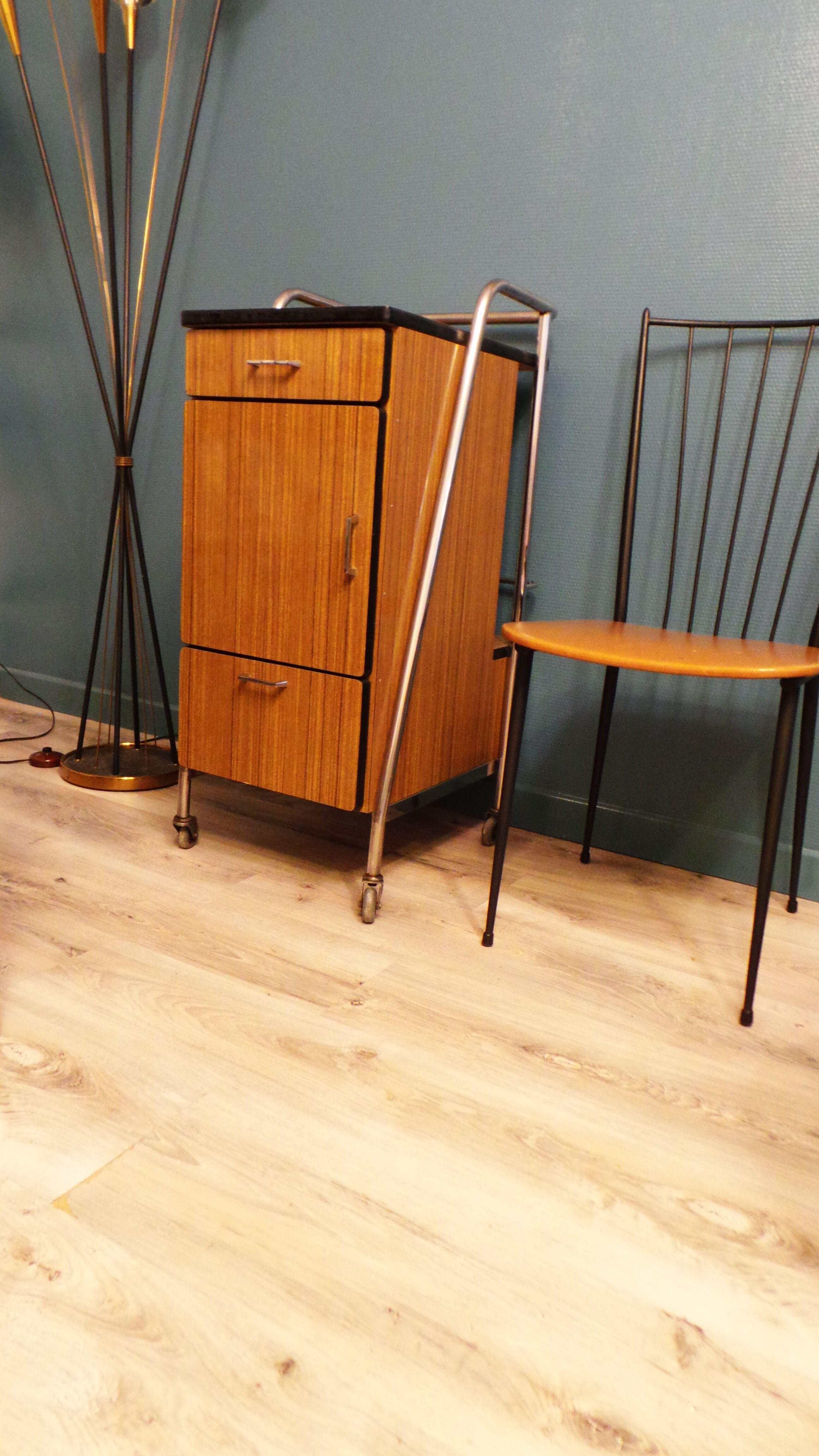 Rare Dessert servant bedside vintage hospital 1960s