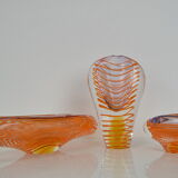 Set of Art Glass by Ivo Rozsypal,Czechoslovakia,1970's.