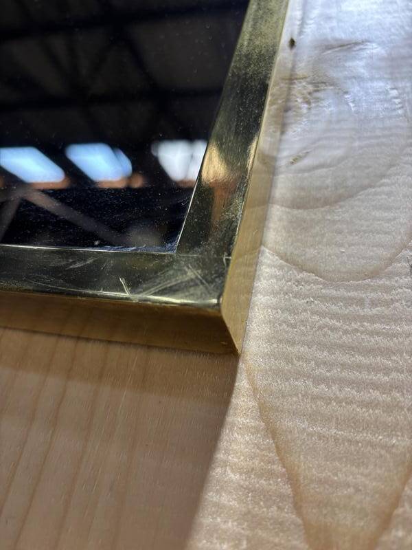 Miroir empire laiton