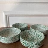 4 speckled ceramic ramekins