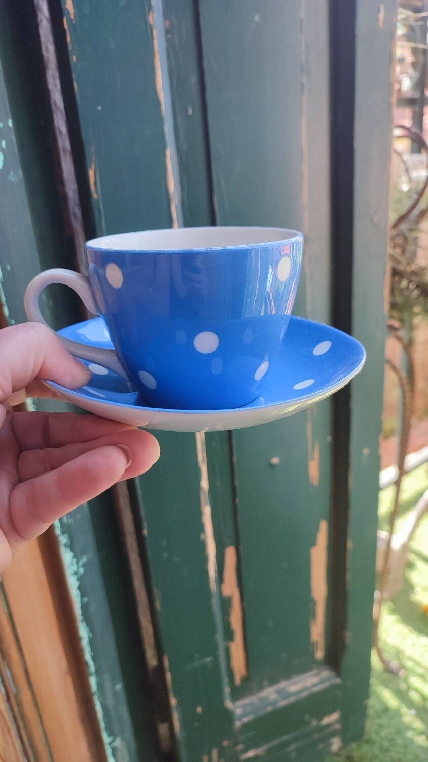 Set of 6 TG Green English Tea Cups