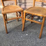 Paire de chaises bistrot vintage