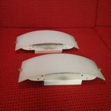 Postmodern glass and metal wall lights, set of 2