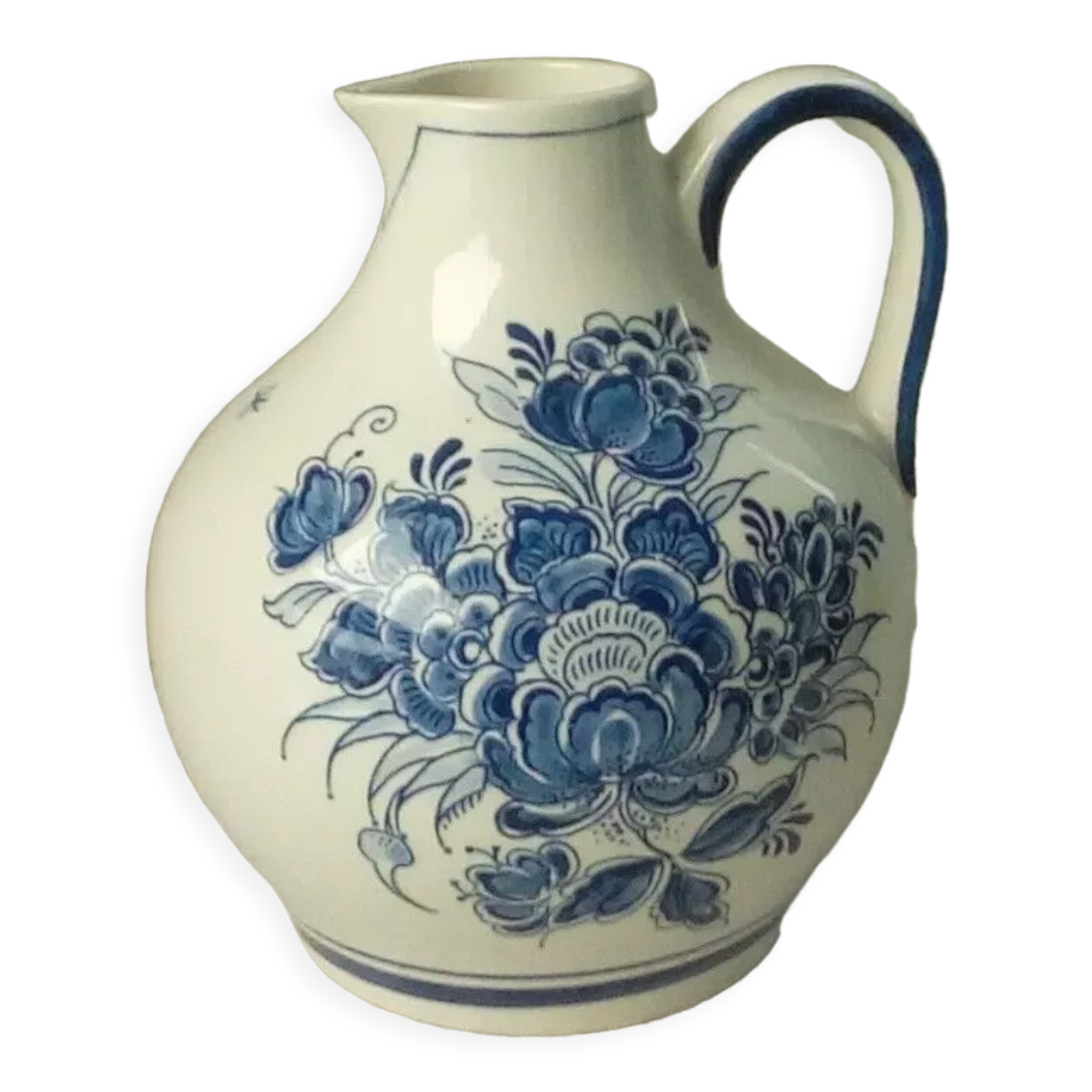 Earthenware jug pitcher Delft blauw Holland