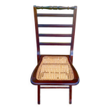 Chaise pliante cannée